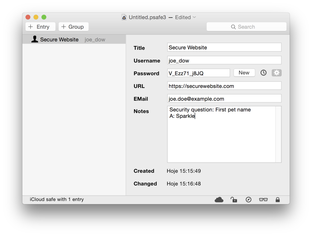 macOS new entry