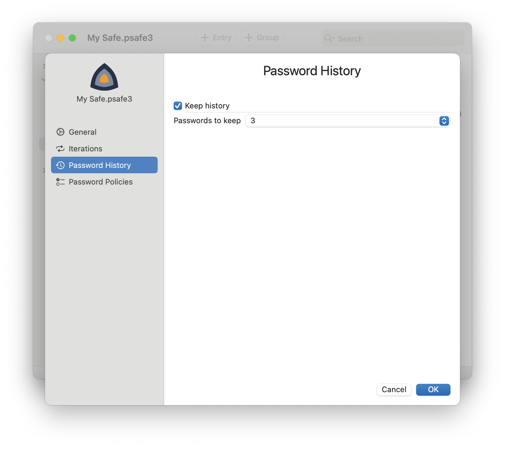 Safe history